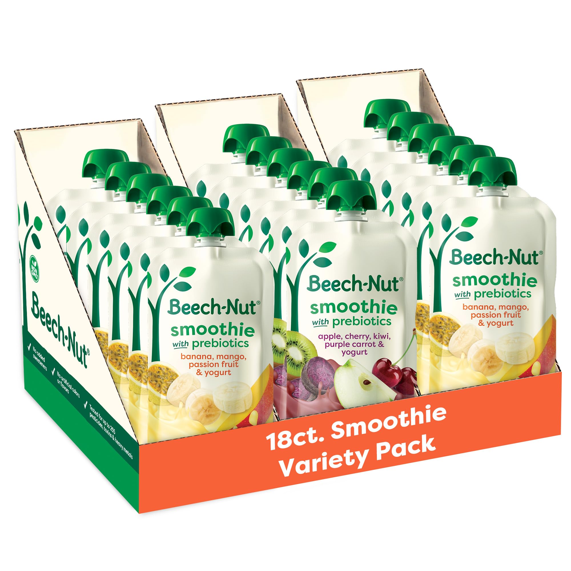 Toddler Smoothies Variety Pack, Yogurt Smoothies with Prebiotics