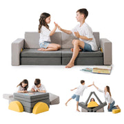 Modular Kids Couch | Sectional Kids Sofa for Girls and Boys Playroom - Foldable