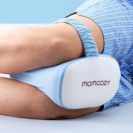 Knee Pillow for Side Sleepers, Soft Memory Foam Support Spine Alignment