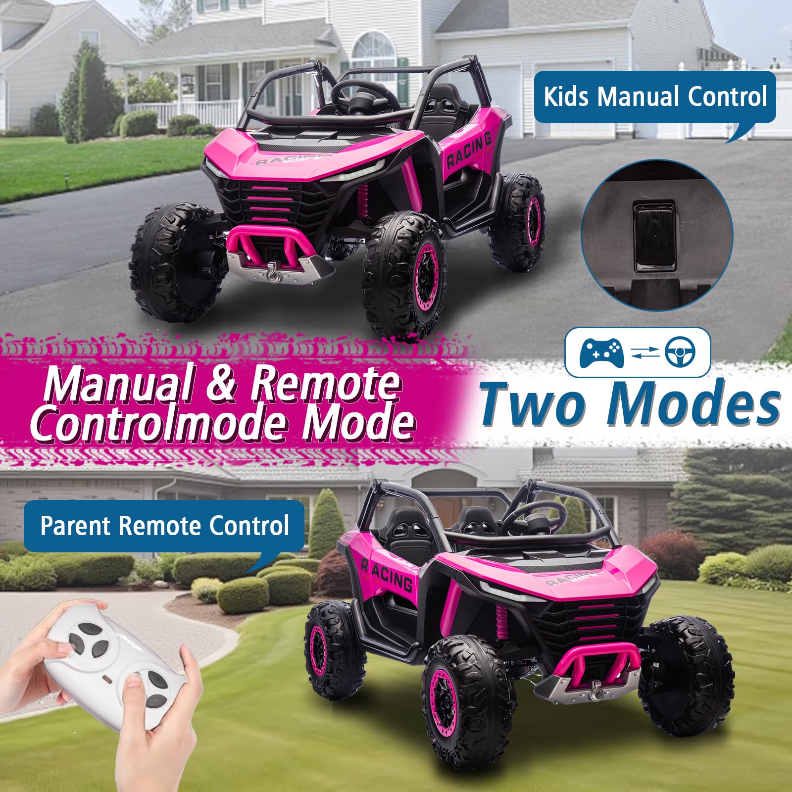 2 Seater Electric Ride On Car with Remote Control