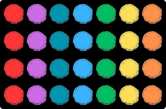Classroom Rug for Kids - Education Classroom Carpet for Children - Colorful Seating
