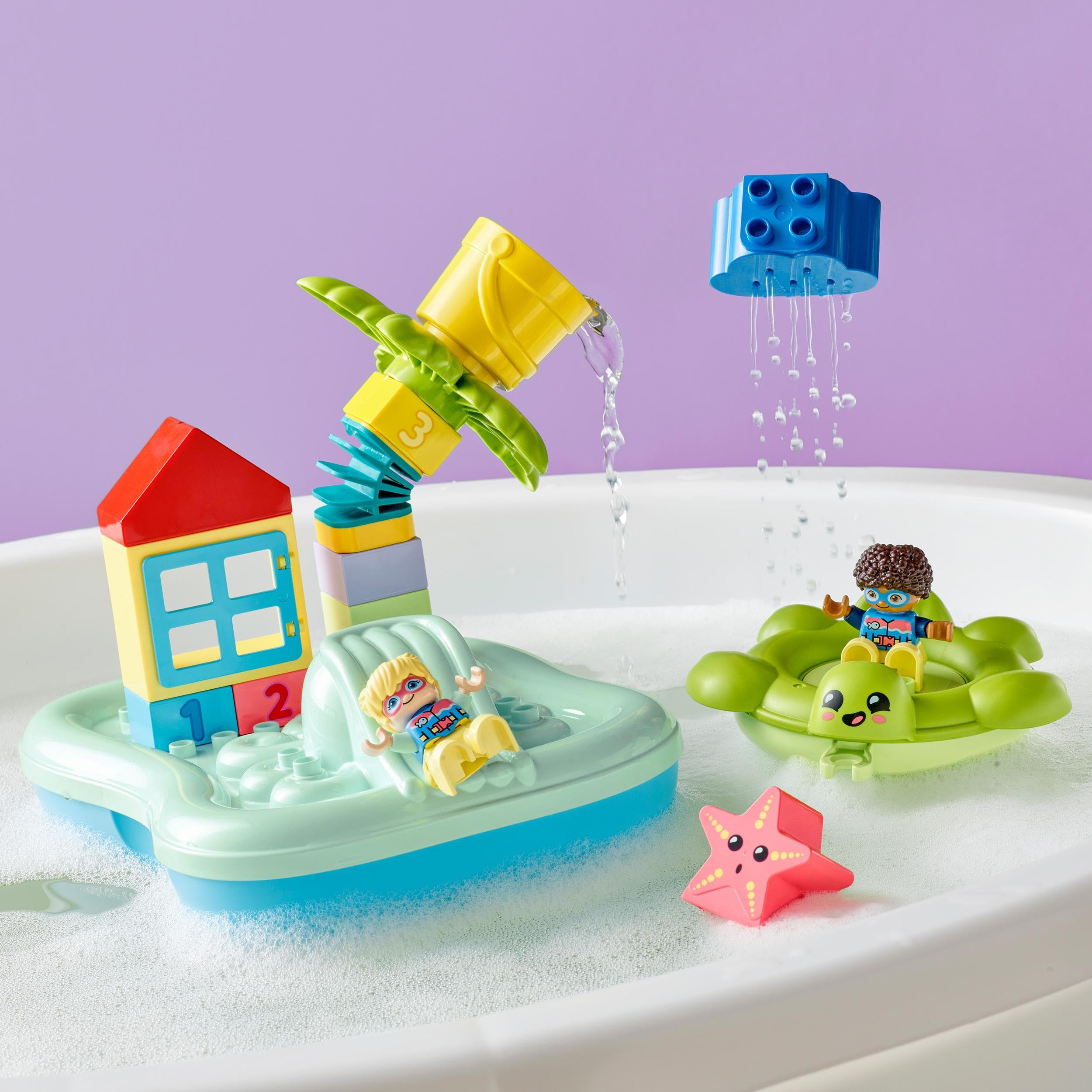 DUPLO Water Park, Bath Toys for 2 Year Old and Toddlers with Floating