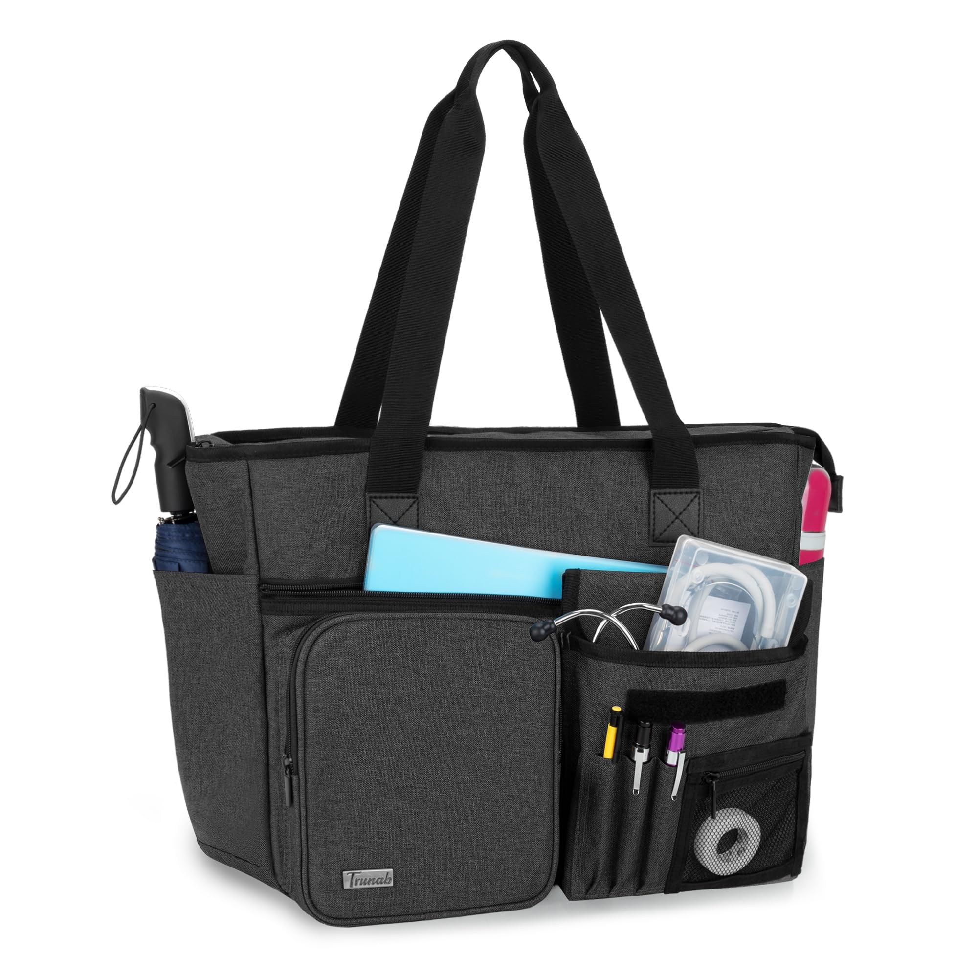 Nurse Tote Bag for Work with Padded 15.6” Laptop Sleeve, Nurse Bag