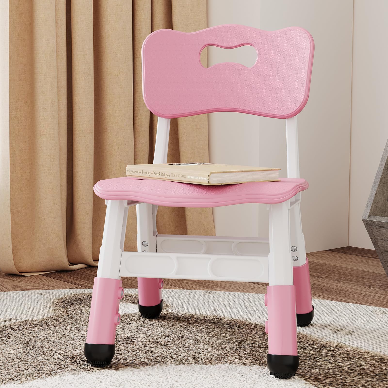 Adjustable Kids Chairs 3-Level Height with Non-Slip Pads