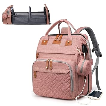 Baby Diaper Bags with Changing Station, Waterproof Diaper