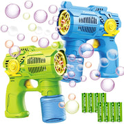 2-Pack Bubble Gun Set with Batteries – Automatic Bubble Blower Toys for Kids & Toddlers
