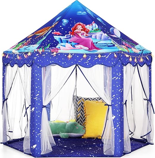 Princess Tent Girls Large Playhouse Kids Castle Play Tent