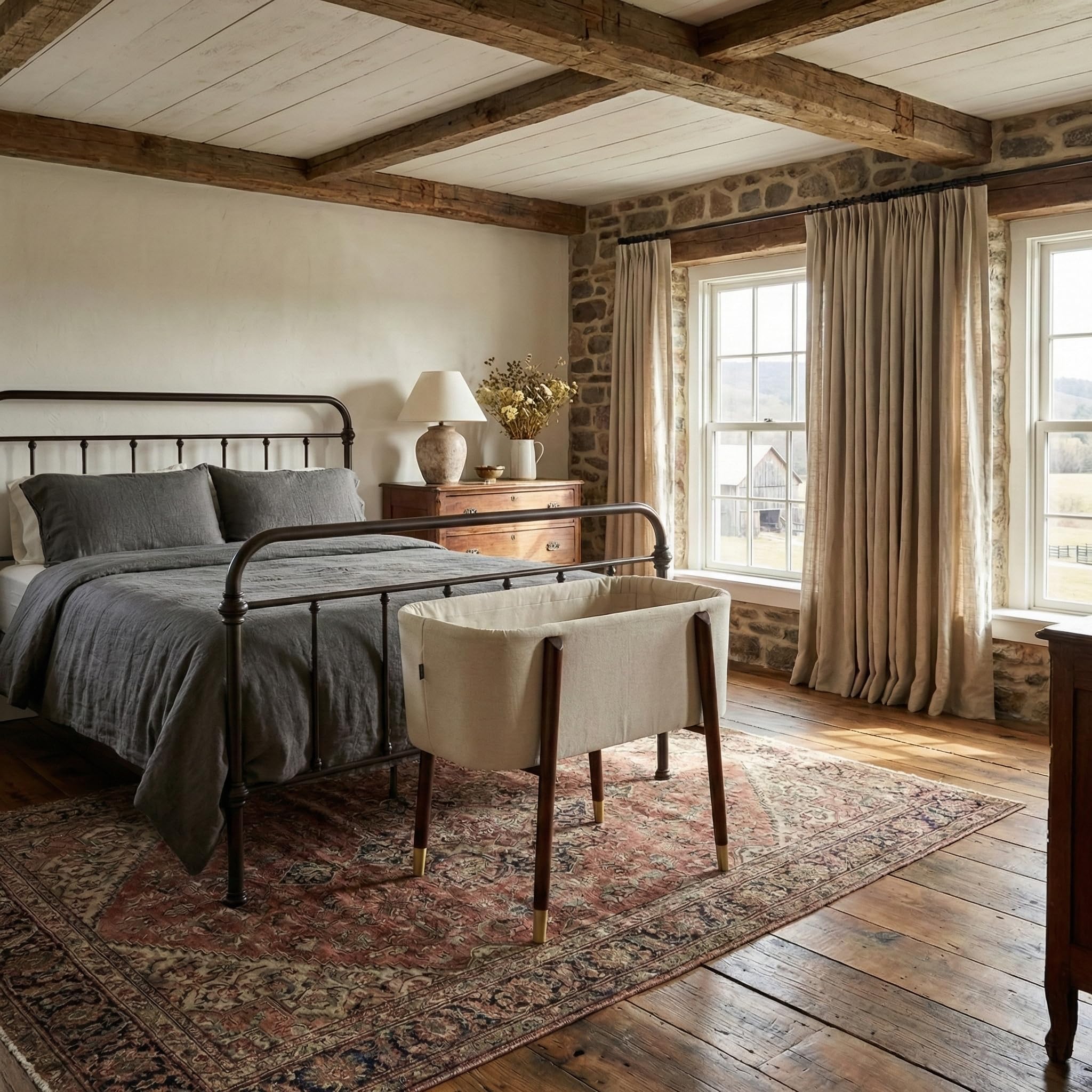 Portable Baby Bassinet with Extra Deep Walls