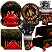 VIP Party Decorations Tableware - Movie Star Red Carpet Birthday Party