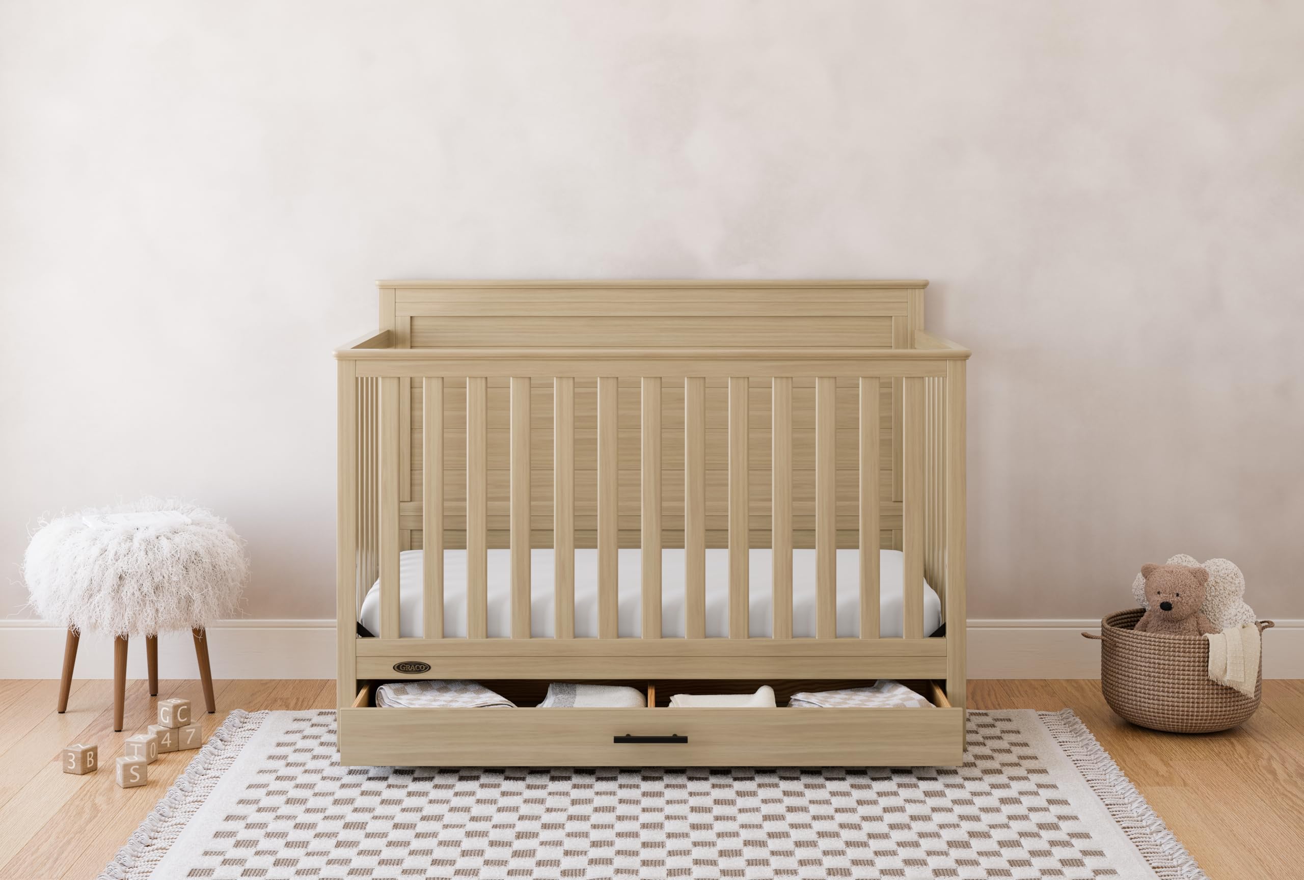 Tristan 5-in-1 Convertible Crib with Drawer