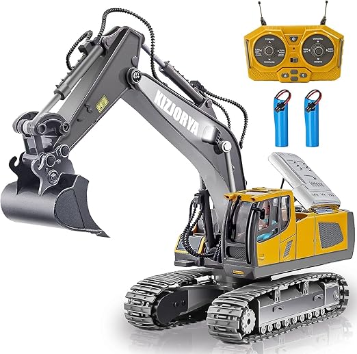 Toys for Boys Age 6-12, Rechargeable 11 CH RC Construction Vehicles Truck