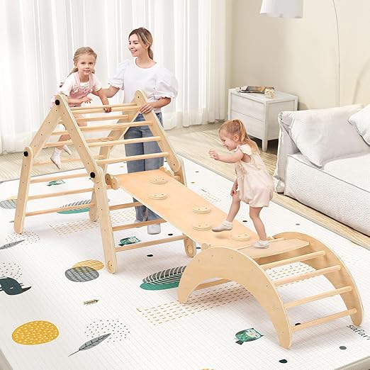 Deformable Pikler Triangle Set with Over 20 Playing Modes