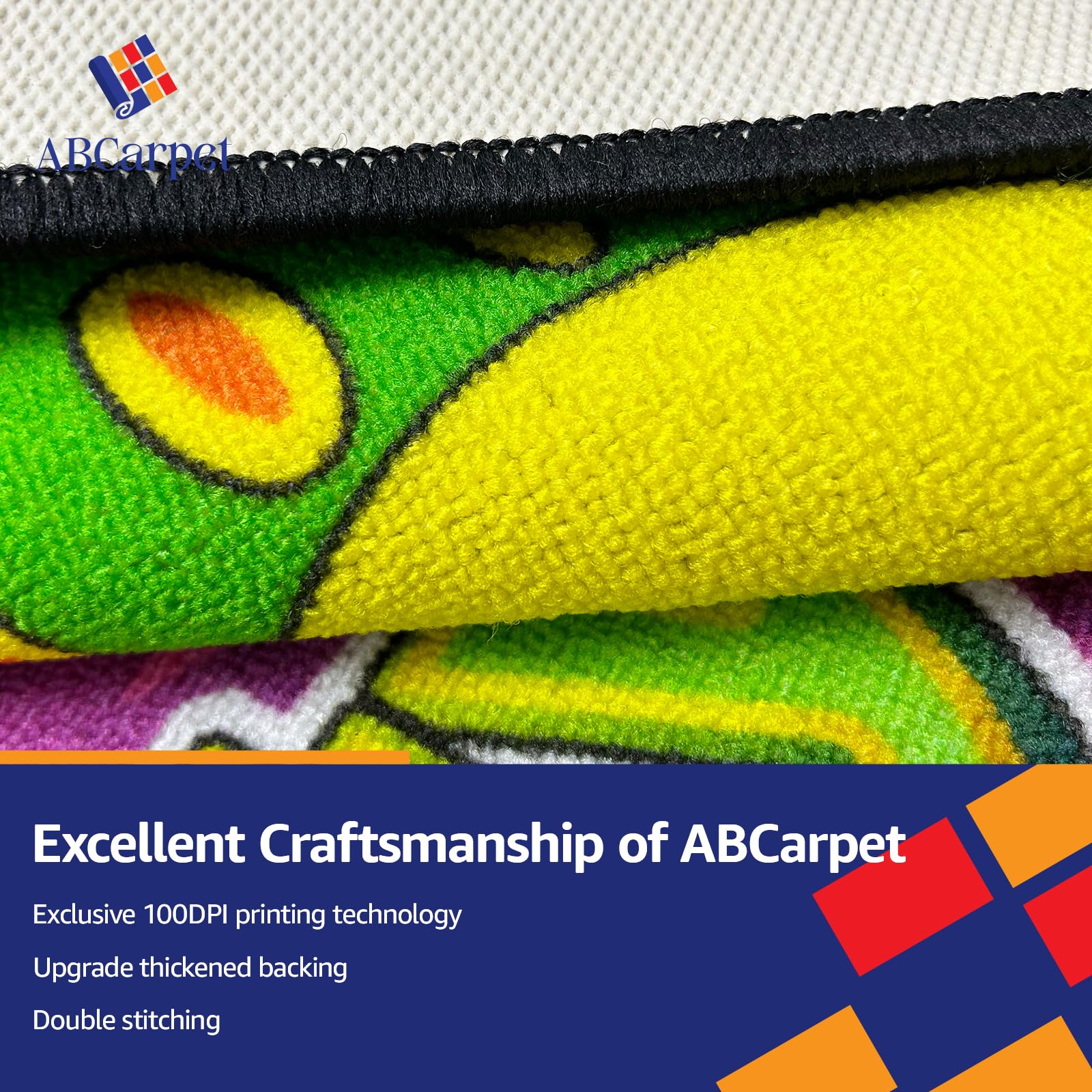 Corlorful Classroom Rug 7'5"x13' Educational Encourage Classroom Carpet
