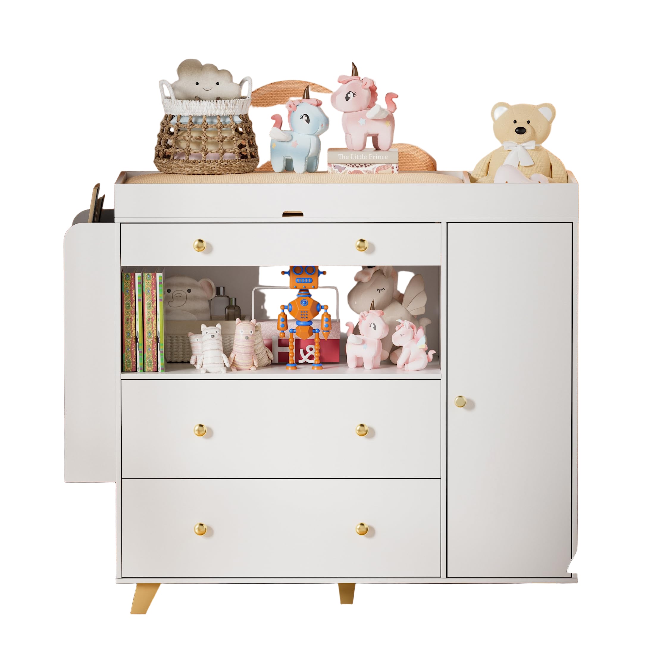 Nursery Dresser with Baby Changing Table