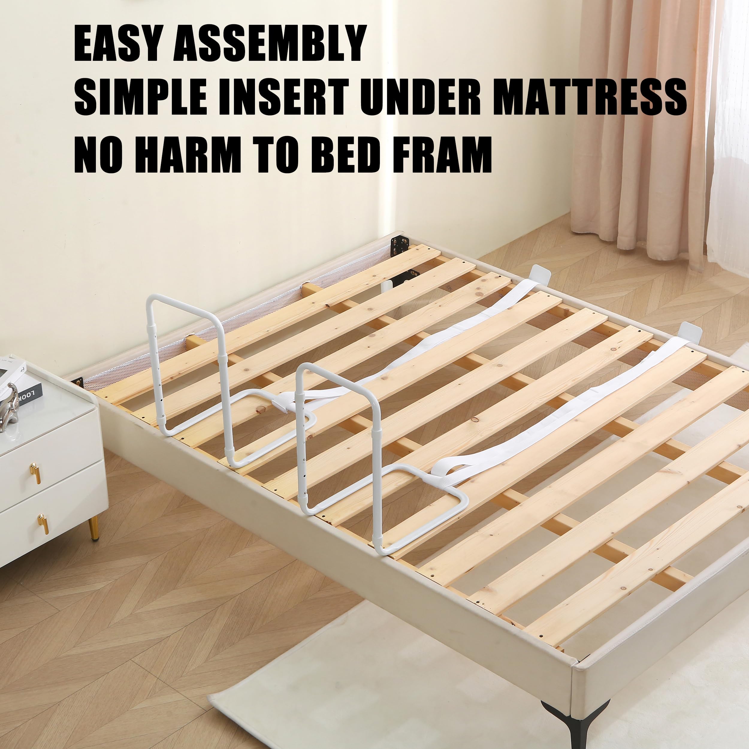 Toddler Bed Guard Rail 43 Inch Foam Padded Safety Rail