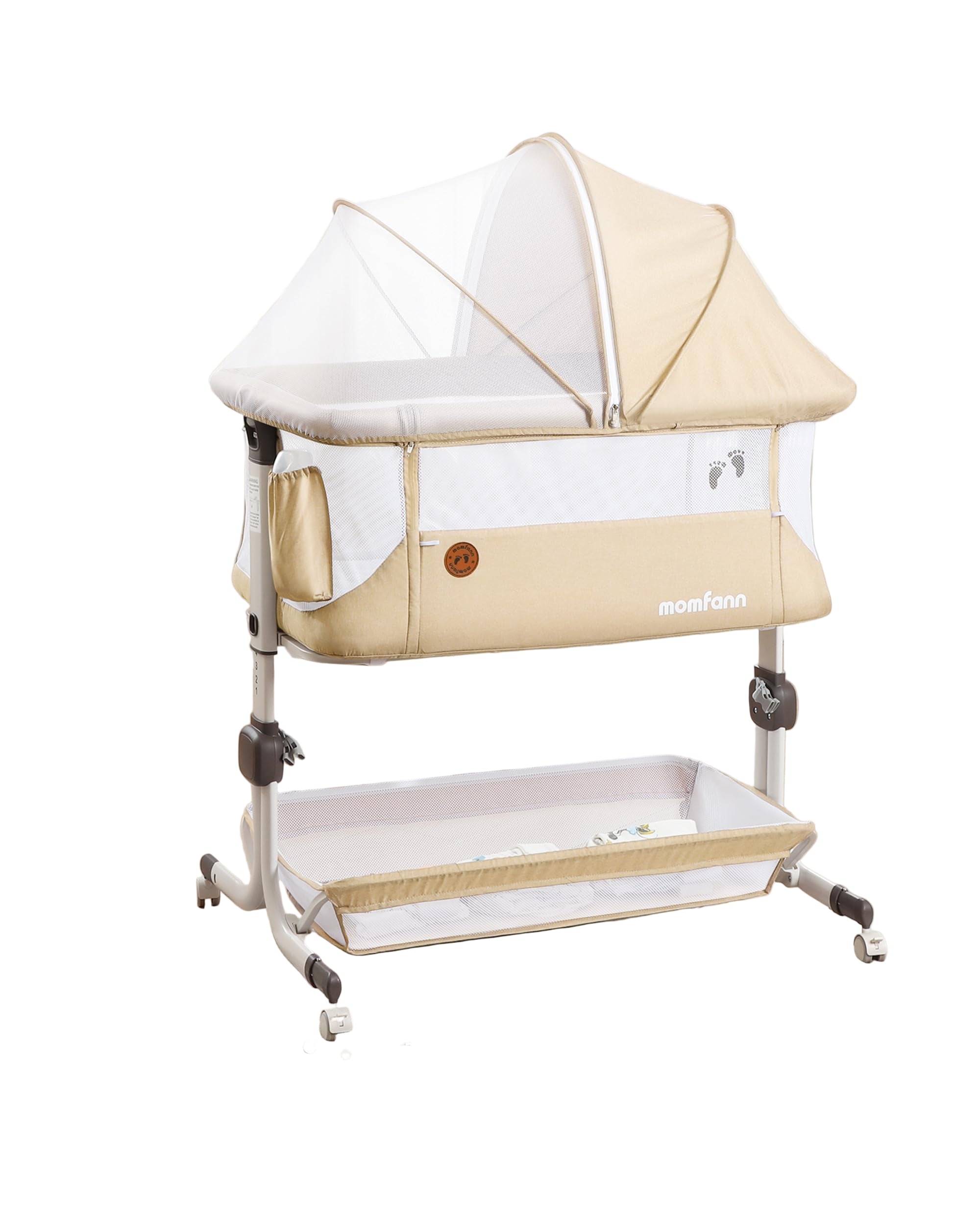 Baby Bassinet Bedside Sleeper, Upgraded Stability Bedside Crib