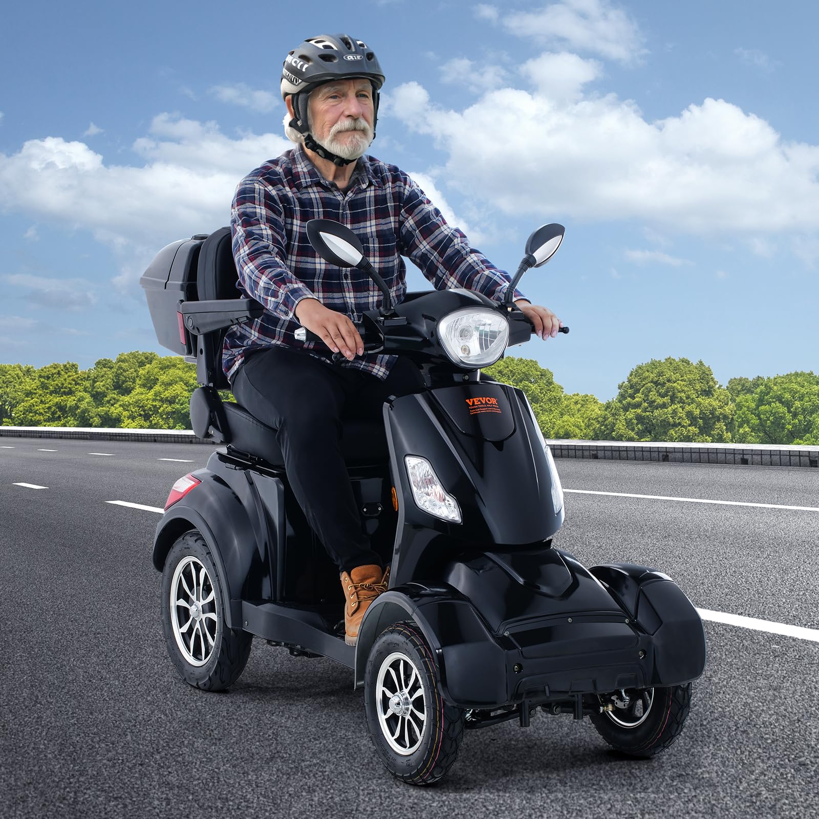 Heavy Duty 4-Wheel Mobility Scooters for Seniors & Adults, 500lbs Capacity