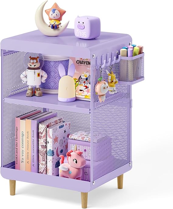 Kids Nightstand,Kids Bedside Table,Teen Girls Night Stand,
