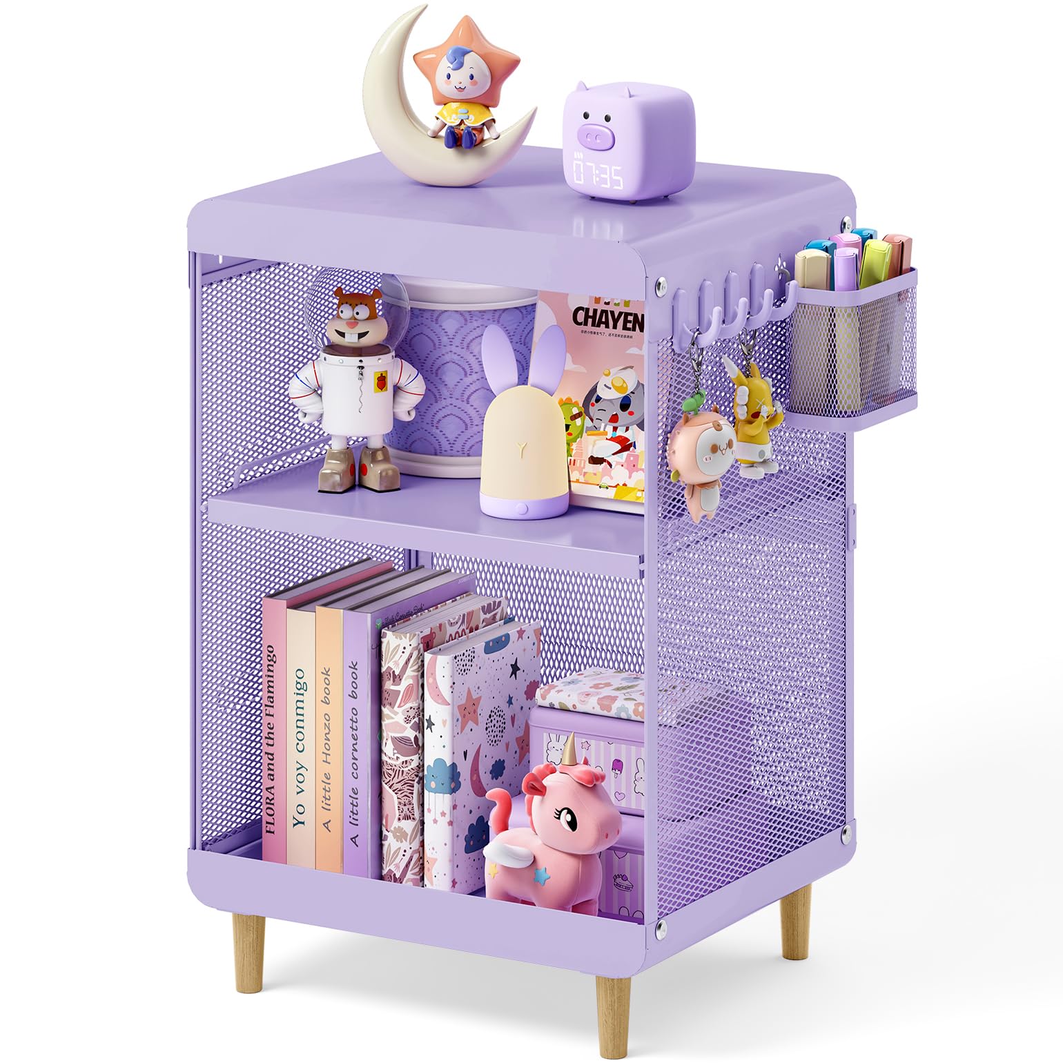 Kids Nightstand,Kids Bedside Table,Teen Girls Night Stand,Toddler