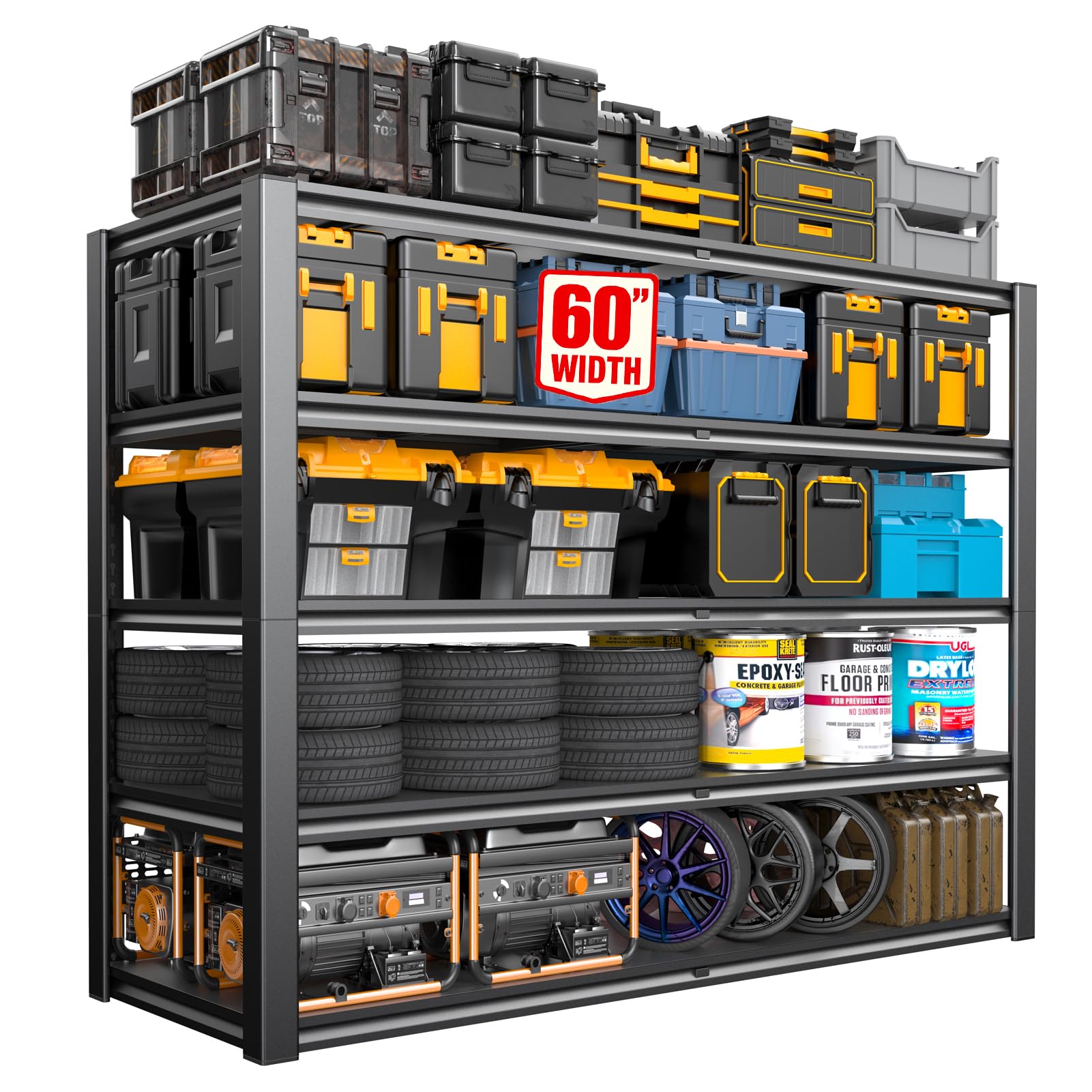 3-Tier Stackable Storage Bins with Drawers - 67QT Collapsible Organizer