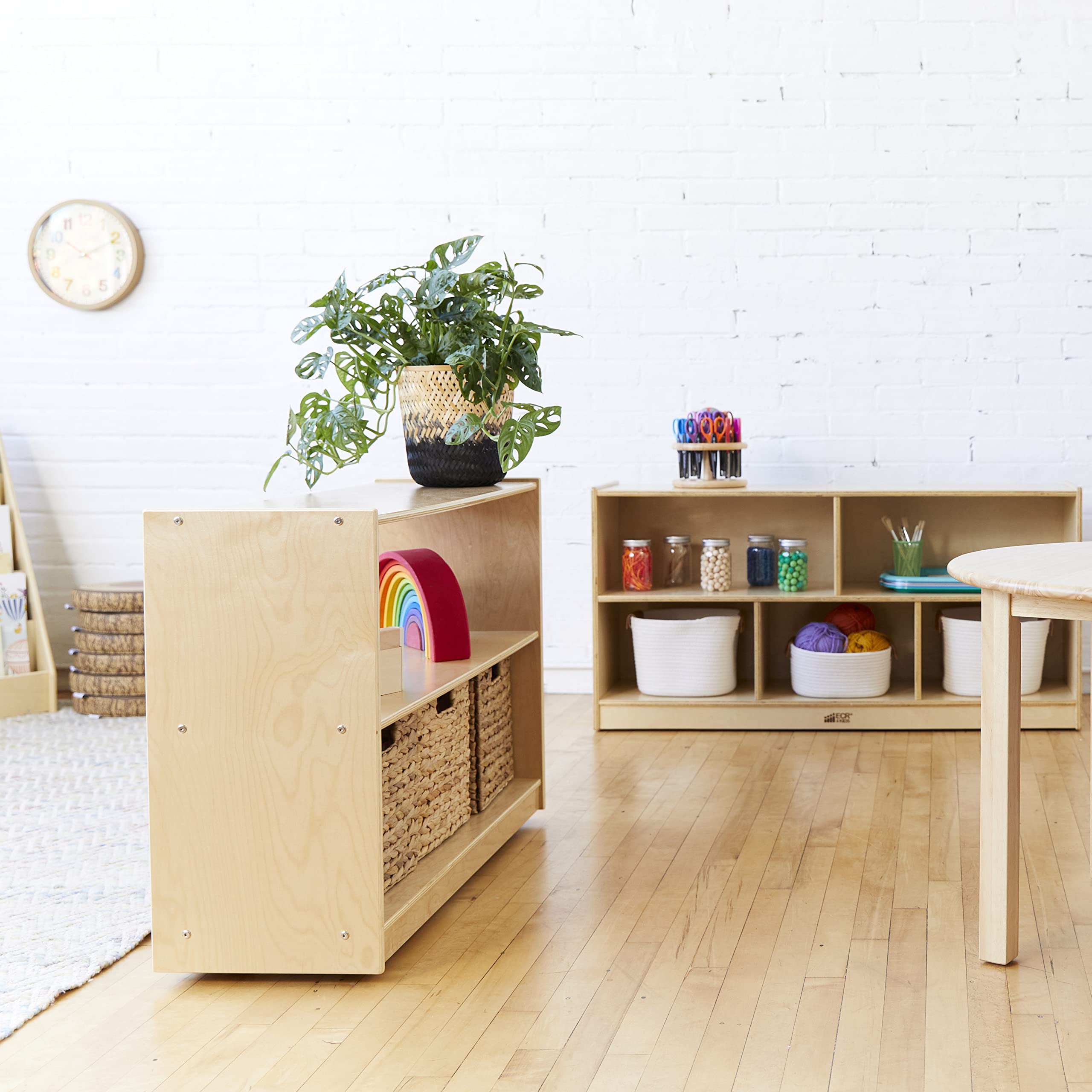 5-Compartment Mobile Storage Cabinet for Kids