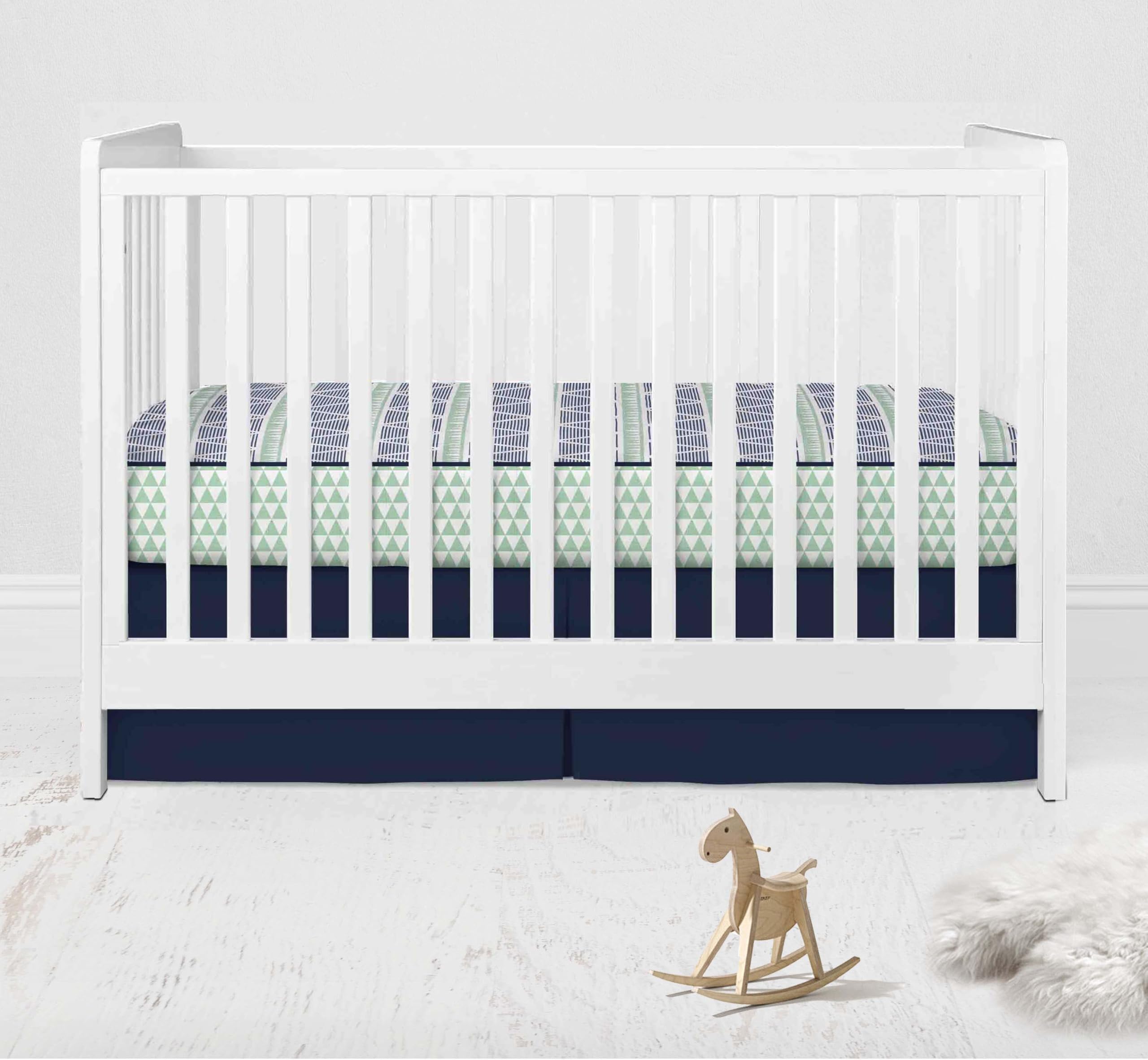 100 Percent Breathable Cotton Muslin/Percale 10 Piece Nursery Baby Crib Bedding Set