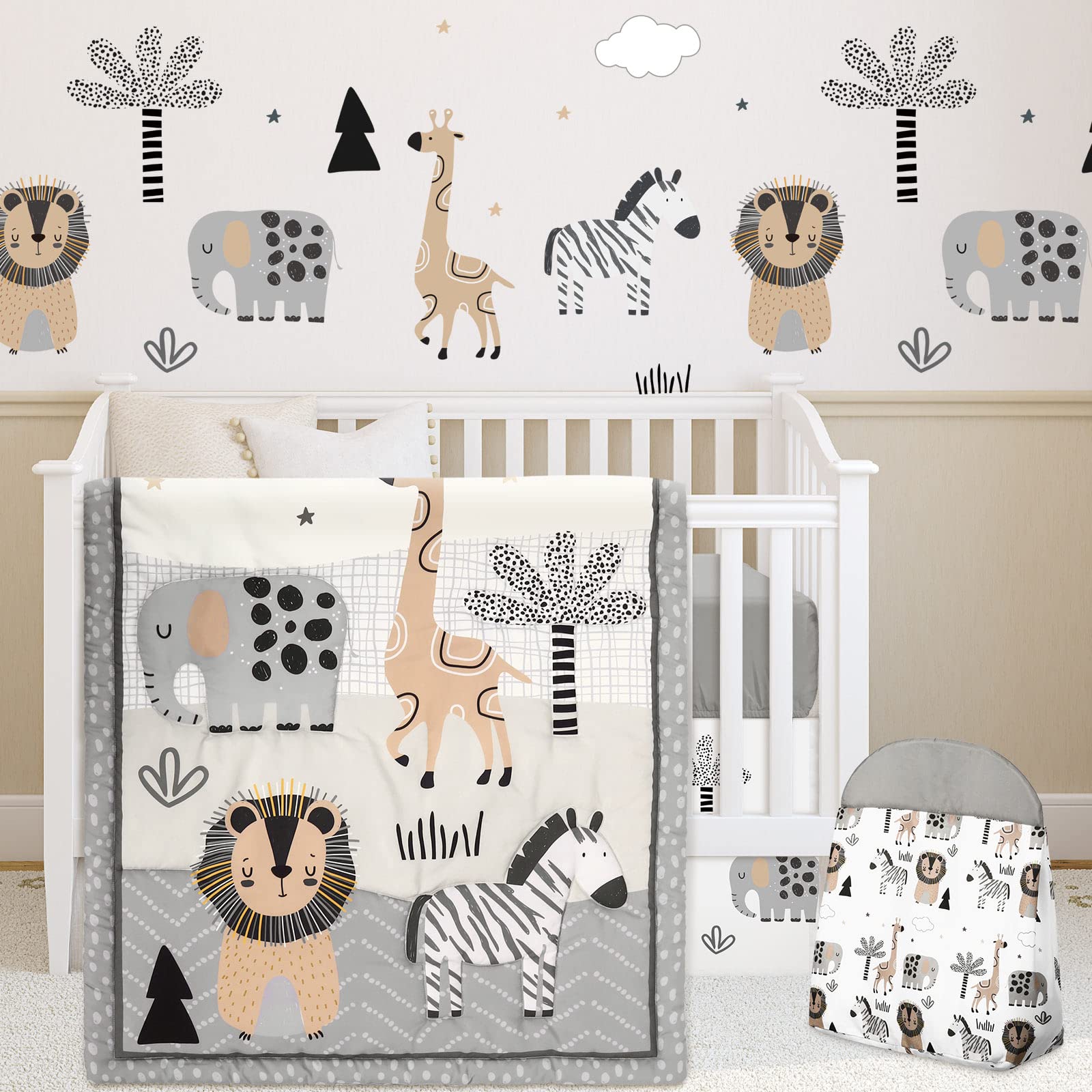 Woodland Animal Crib Bedding Set - 4 Piece