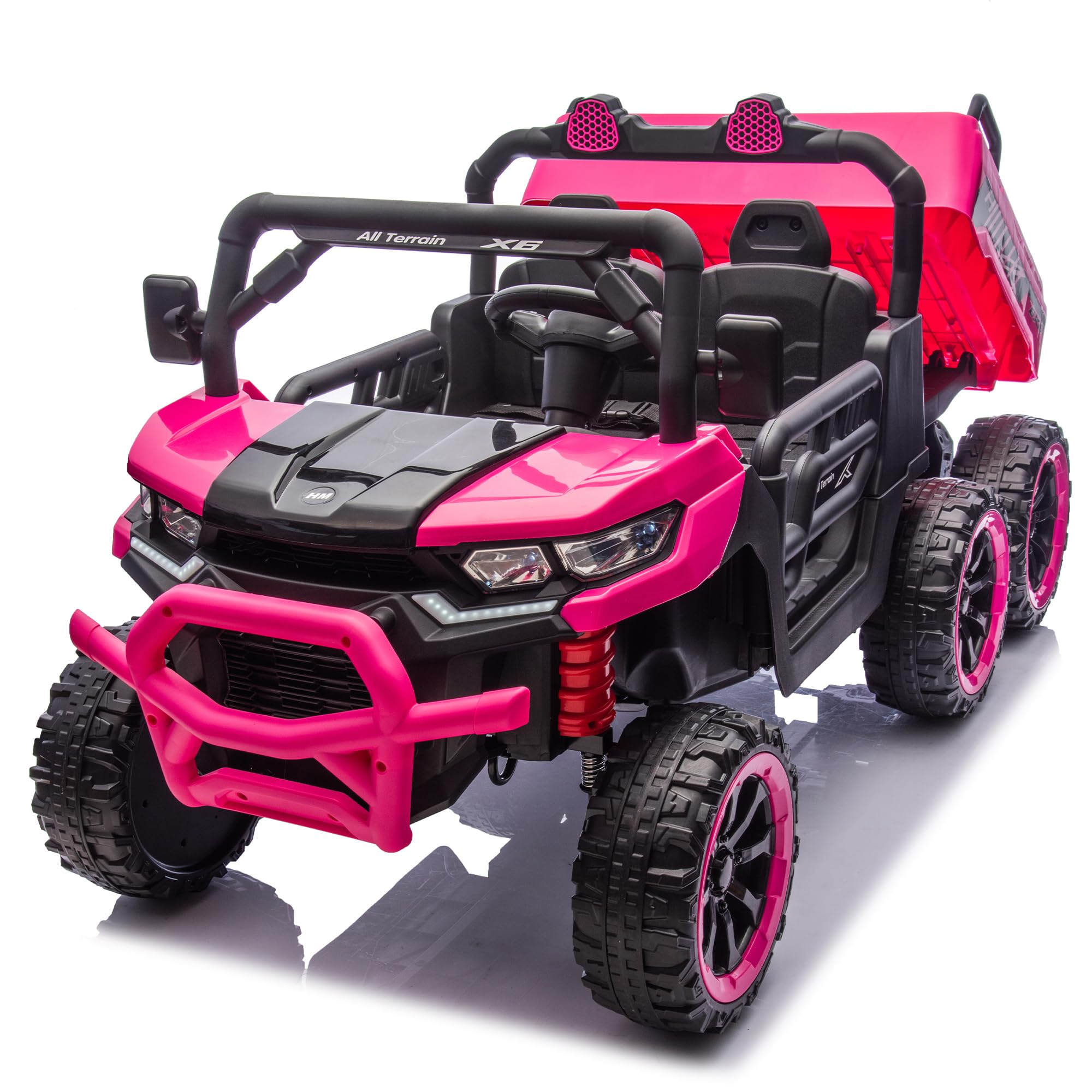 24V Kids Ride-On Dump Truck 2-Seater with Remote Control