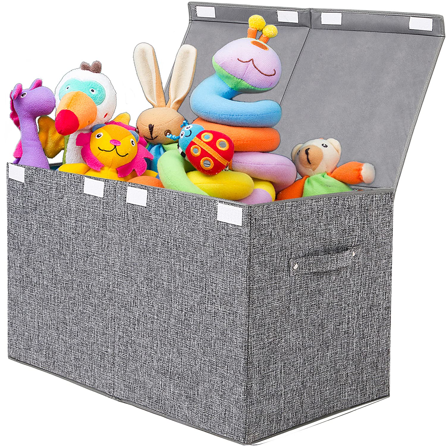 Large Toy Box Chest with Lid, Collapsible Sturdy Toy Storage Organize