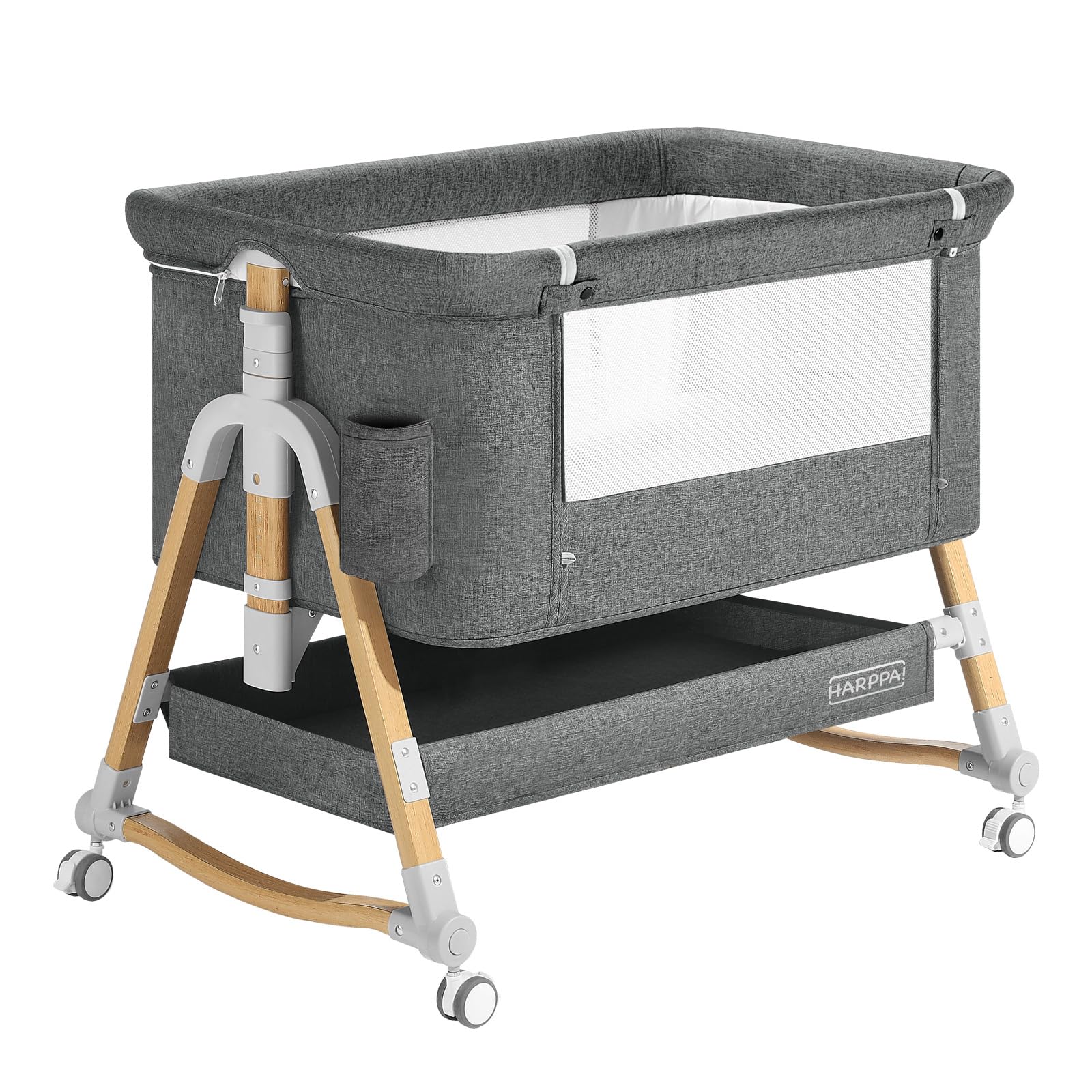 3-in-1 Convertible Baby Bassinet with Wheels