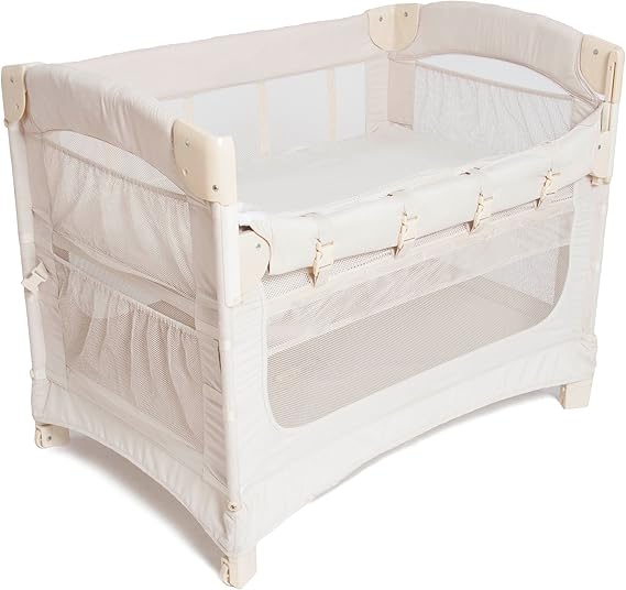 Ideal Ezee 3 in 1 Co-Sleeper Folding Bedside Bassinet and Play Yard