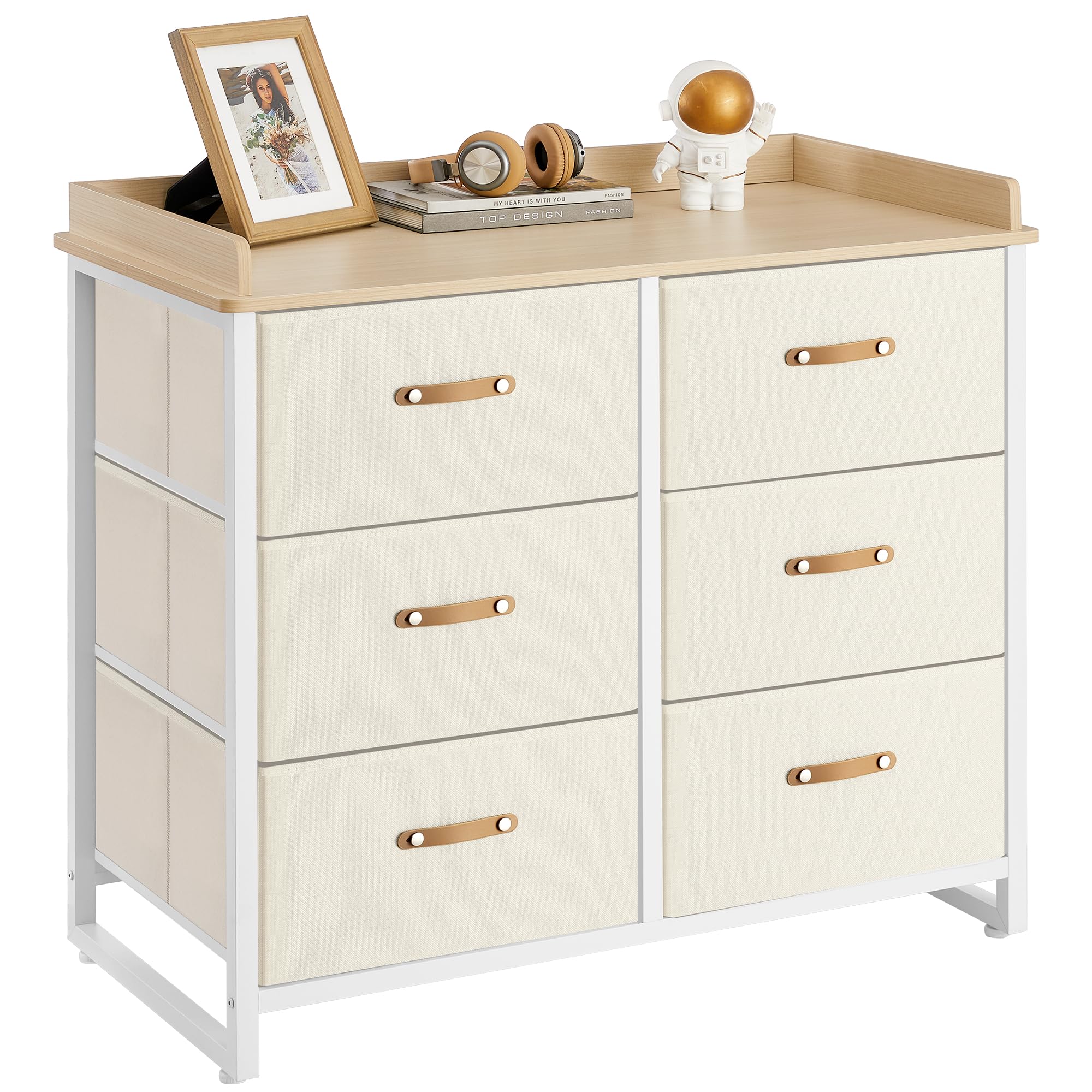 Kids Dresser with 6 Drawers Water-Resistant Storage Organizer