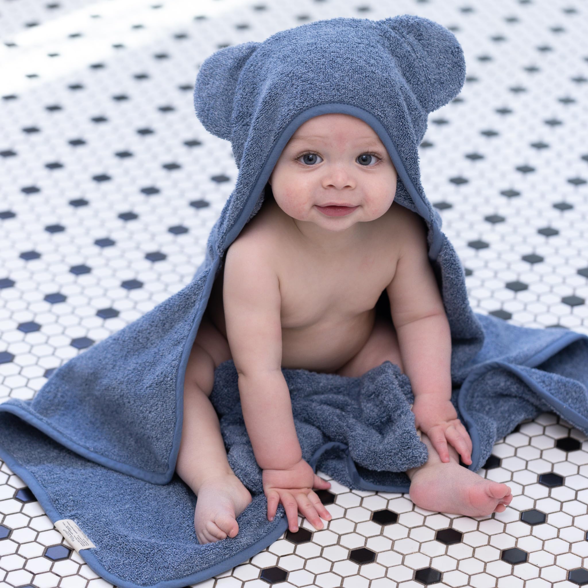 Baby Bath Towel and Wash Mitt Set – Soft Absorbent Hooded