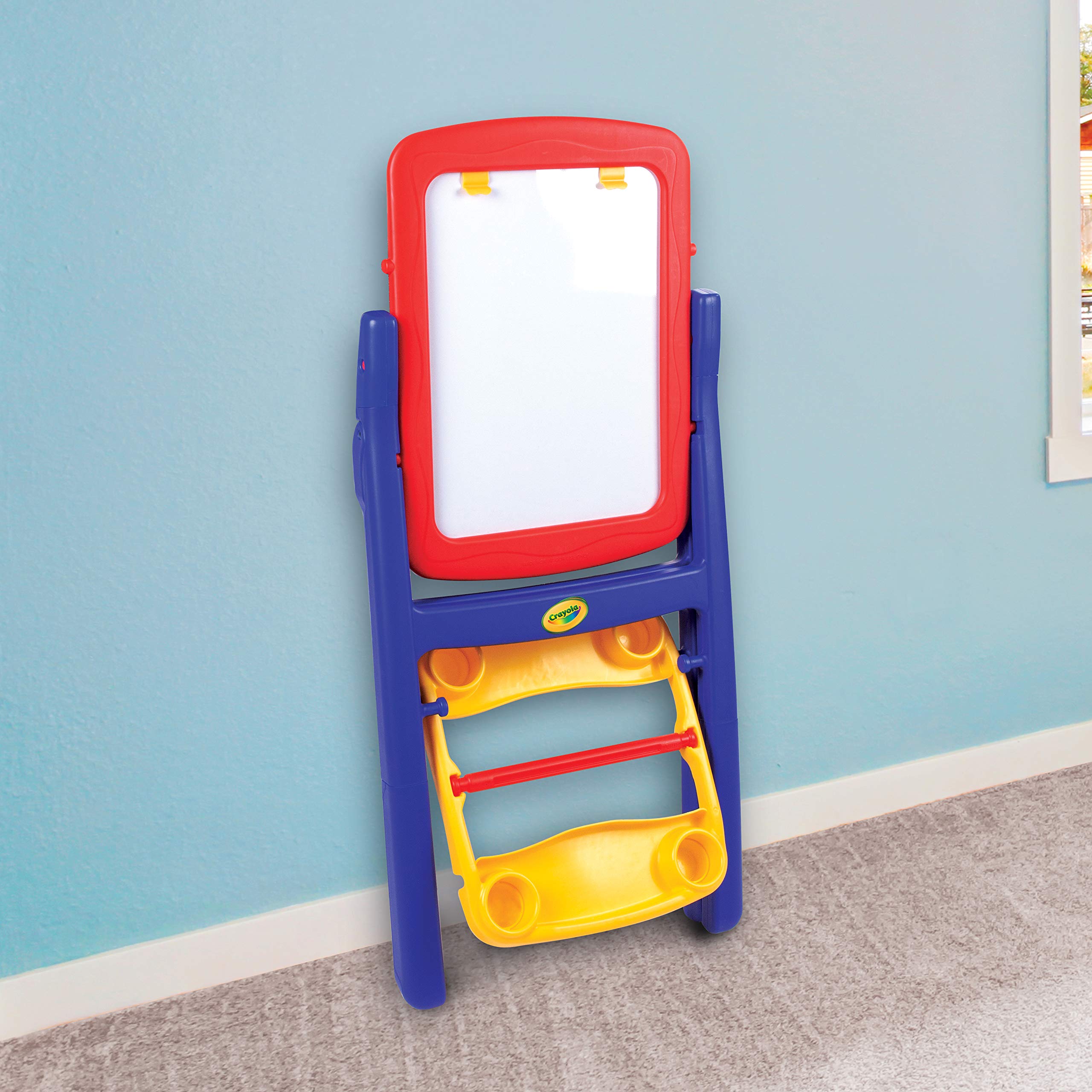 2-Sided Easel, Dry Erase Board & Chalkboard, Ideal for Arts & Crafts