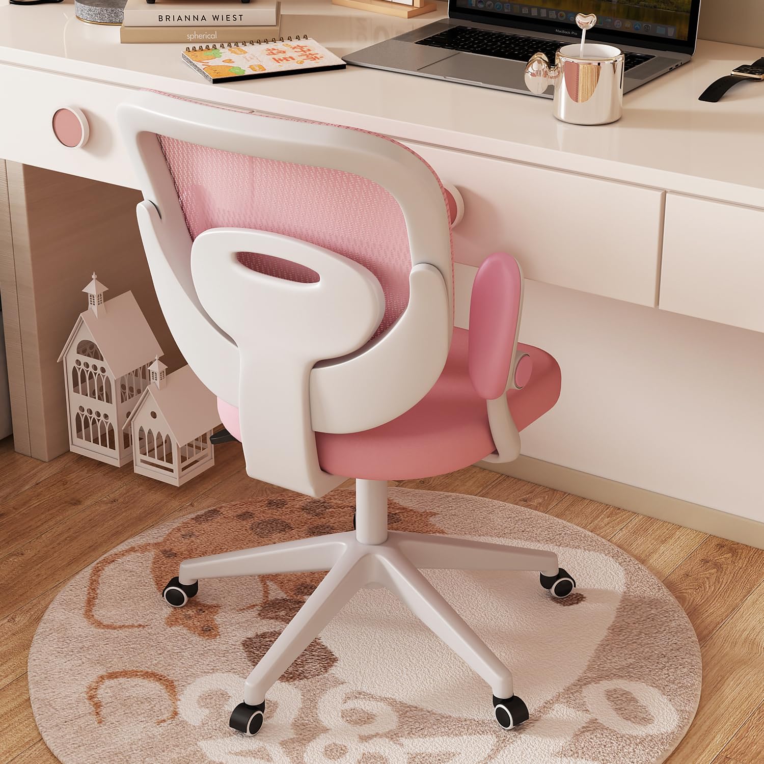 Ergonomic Kids Desk Chair with Adjustable Height and Wheels