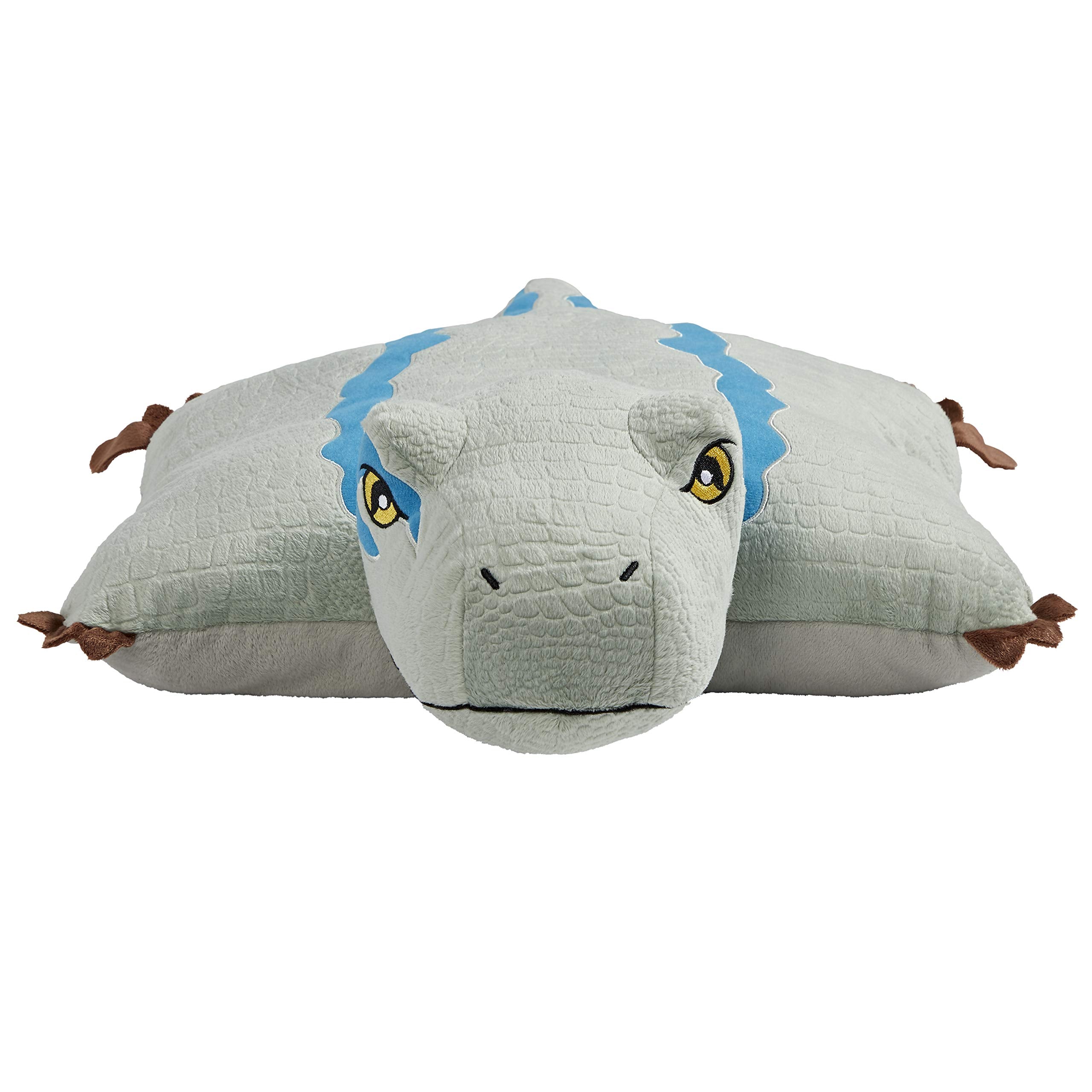 16” Blue Velociraptor Stuffed Animal, Jurassic World Dinosaur Plush Toy