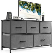Dresser for Bedroom 5 Fabric Drawers Dresser Clothes Cabinet