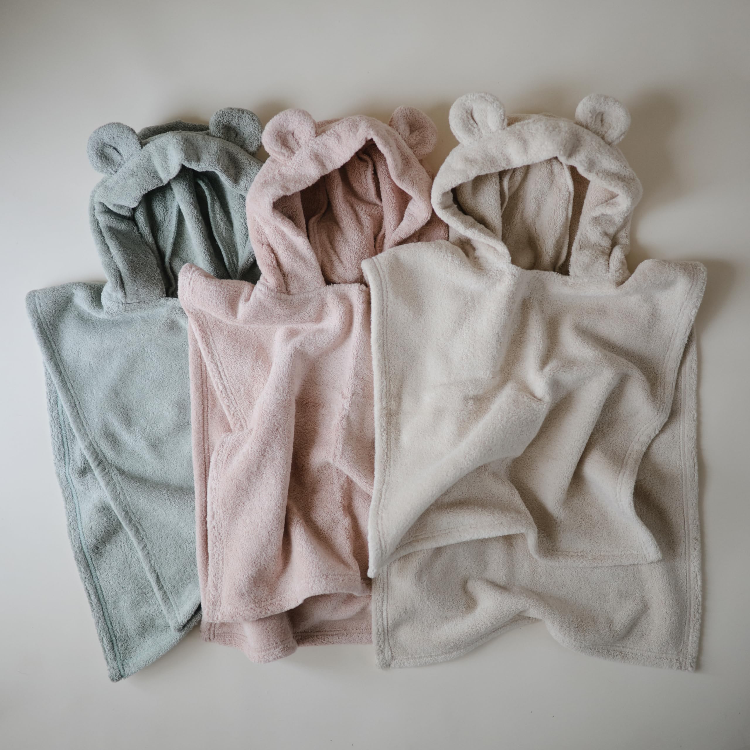 Towel for Toddlers and Kids (Moss) | Organic Terry Cotton | Ages 1-3 Years