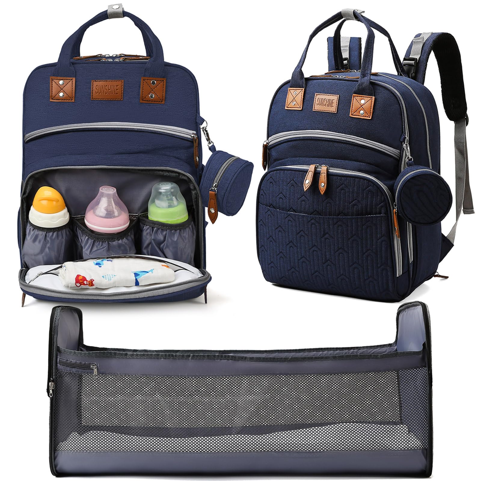 Baby Diaper Bag Backpack with Changing Station, best baby registry