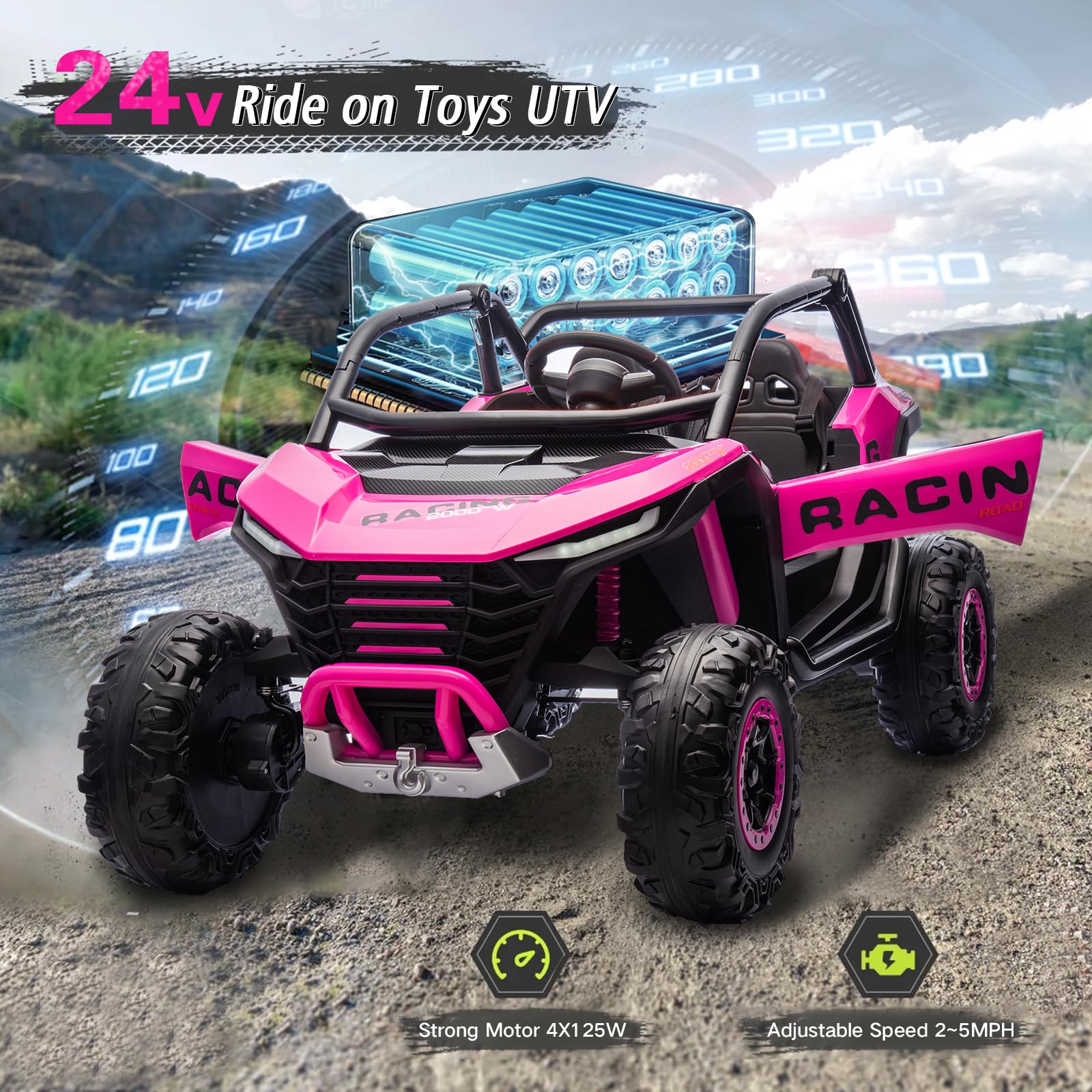 2 Seater Electric Ride On Car with Remote Control