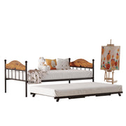 Daybed with Trundle, Metal Twin Bed Frame