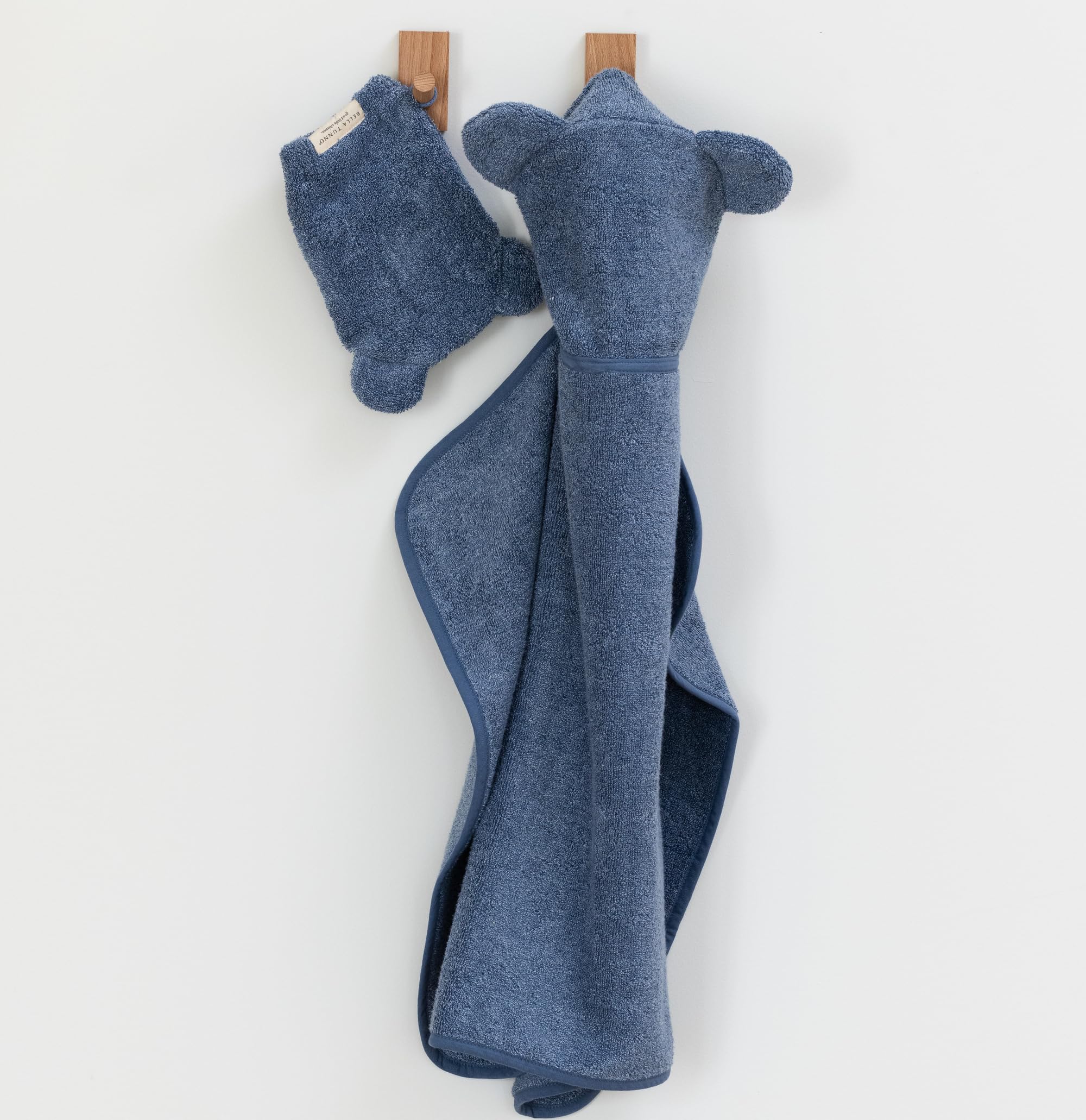 Baby Bath Towel and Wash Mitt Set – Soft Absorbent Hooded