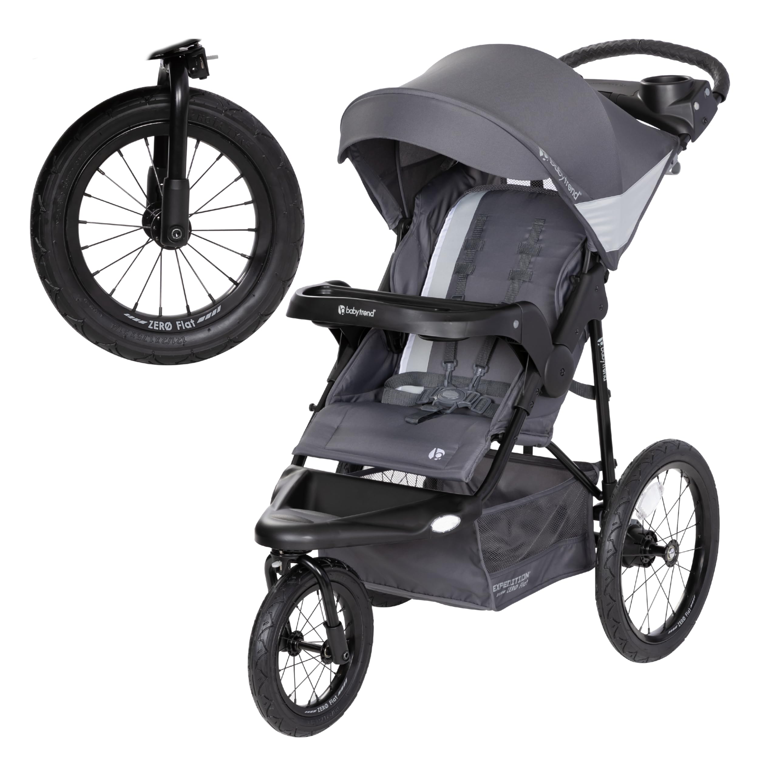 Zero Flat Jogger with LED Lights, Dash Grey