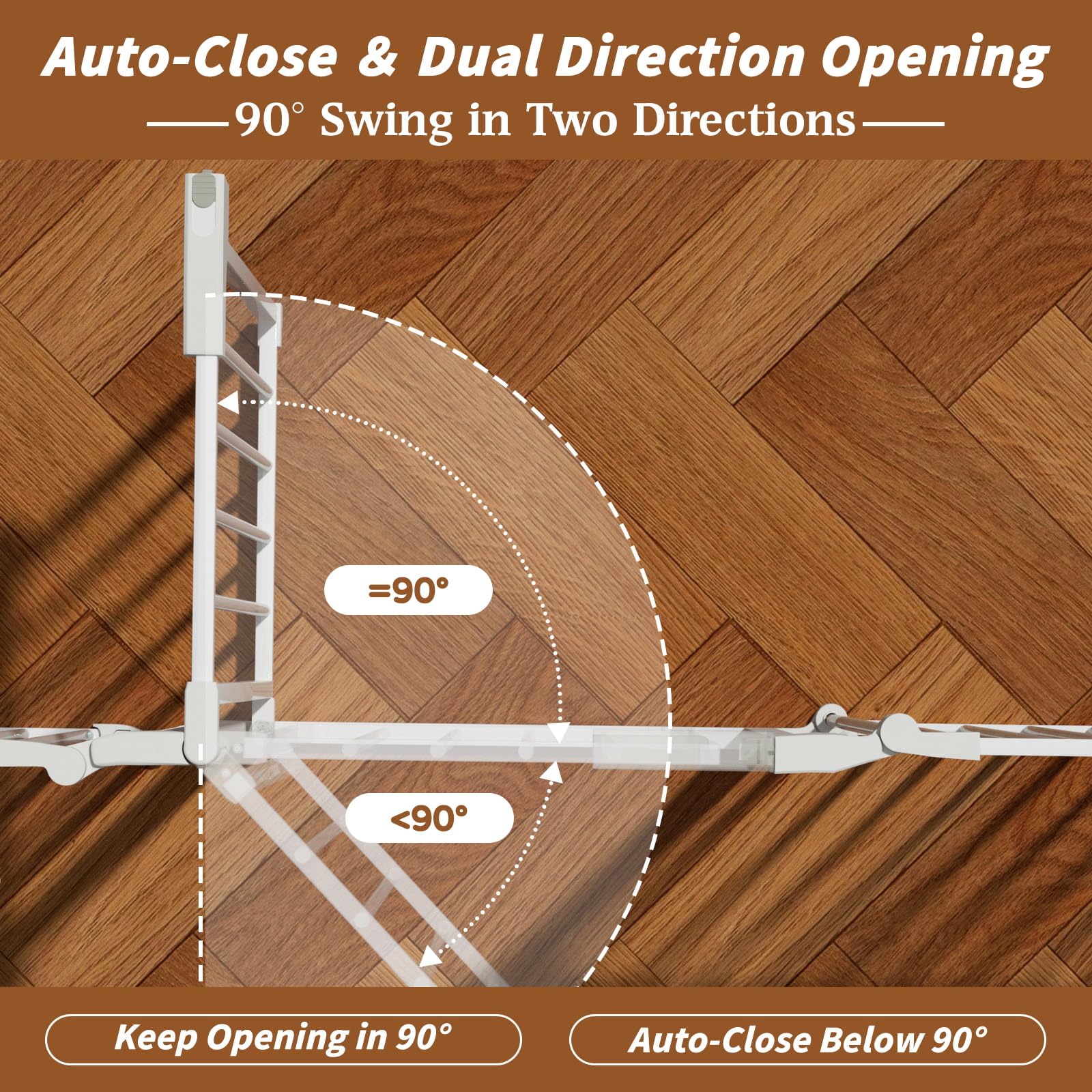 Extra Wide Safety Gate for Doorways and Stairs - 150 Inch Adjustable Pet and Child Barrier