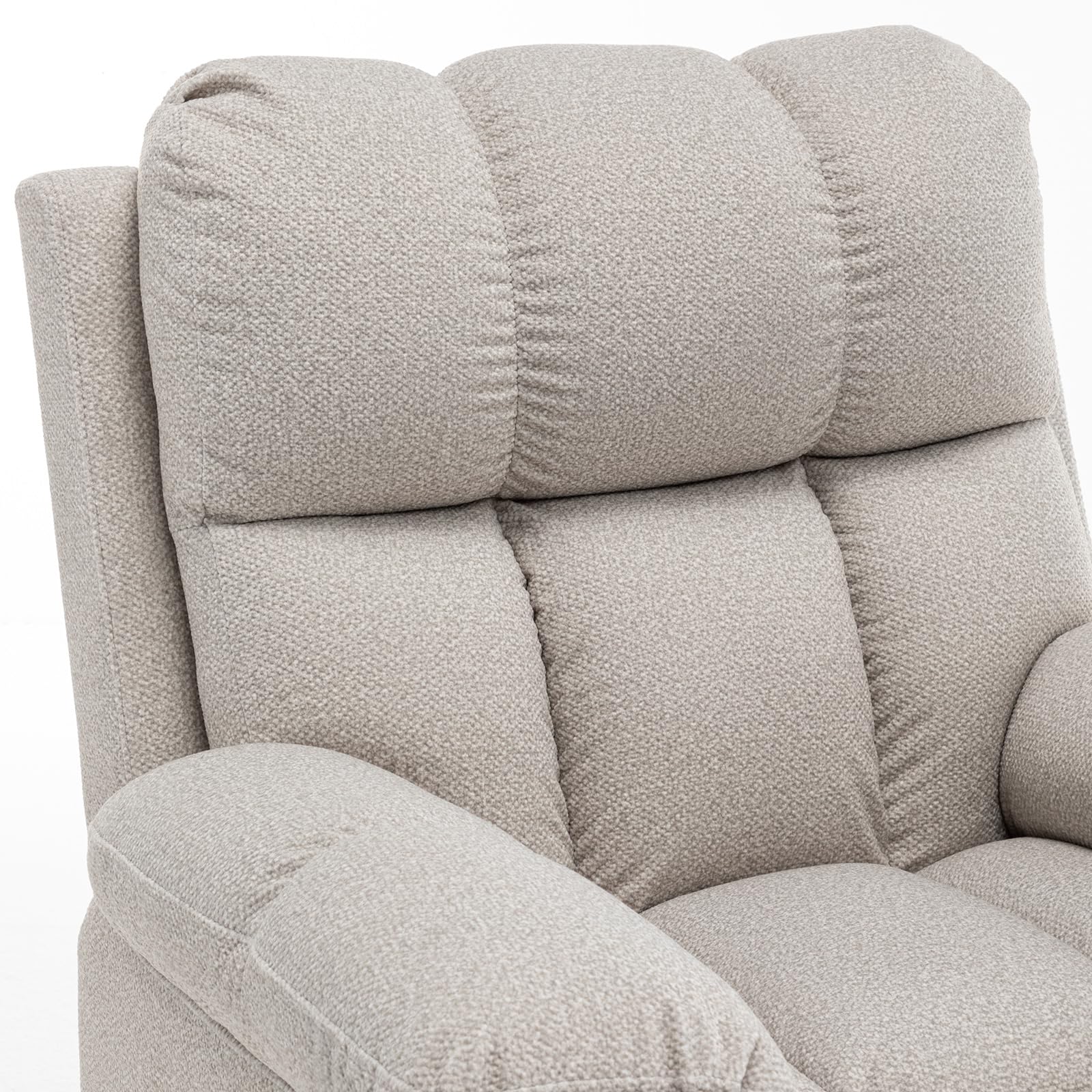 Rocker Recliner Chair for Adults with Manual Footrest