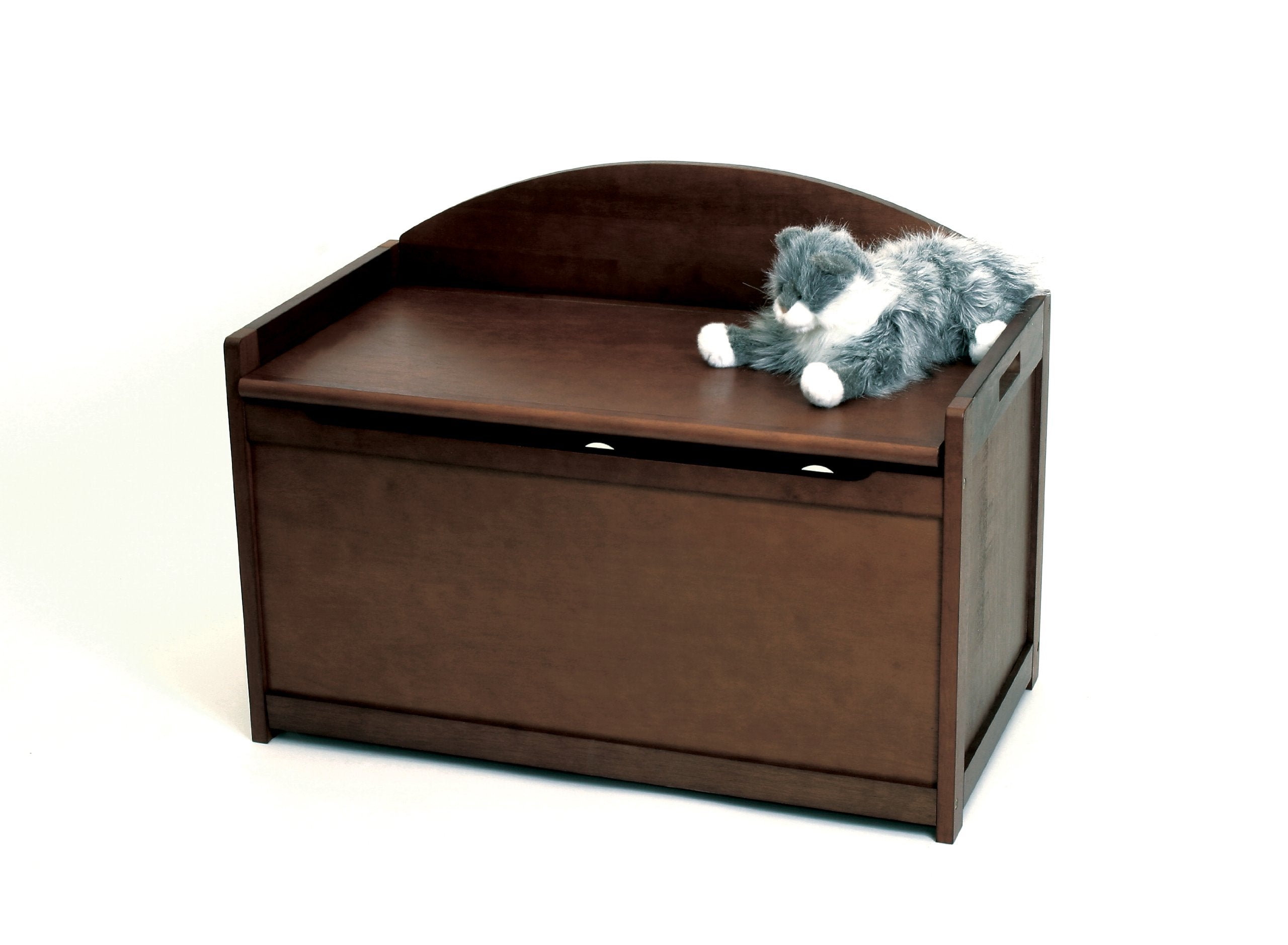 Child's Toy Chest, 33.25" W x 17.75" D x 24.5" H, Walnut Finish