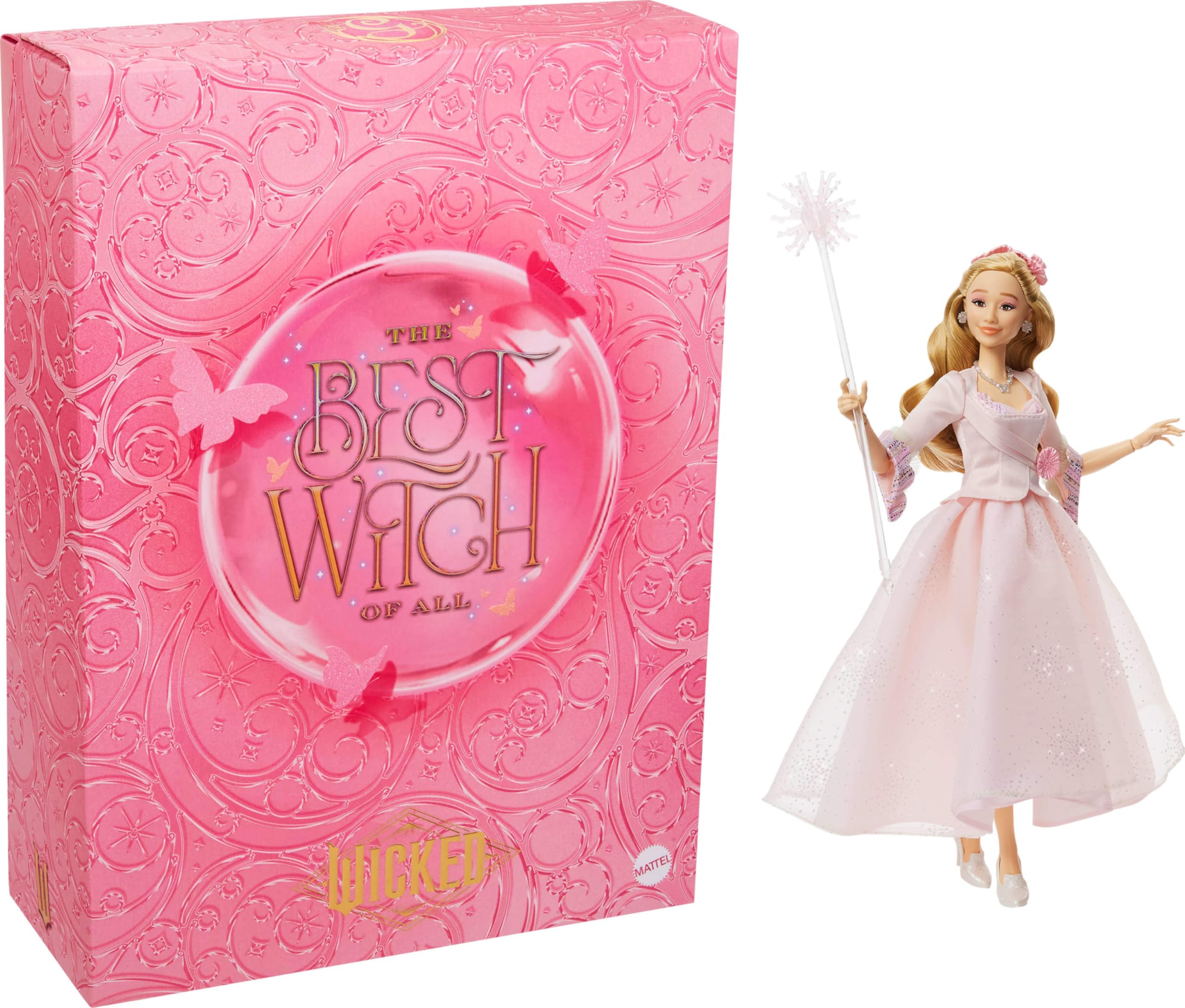 Universal Pictures’ Wicked: for Good Collectible Glinda Fashion Doll with Removable Outfit