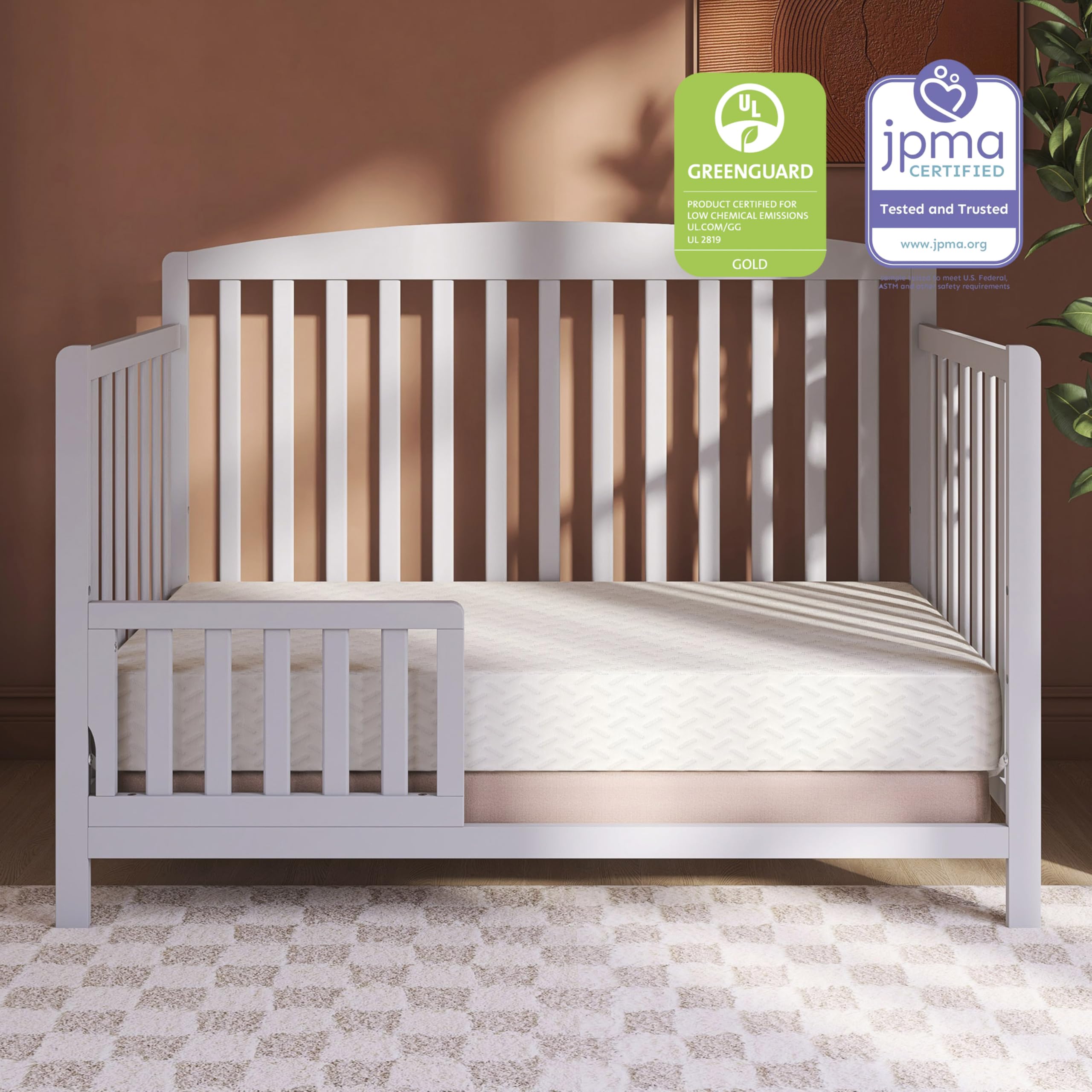 Dual-Sided Crib and Toddler Mattress