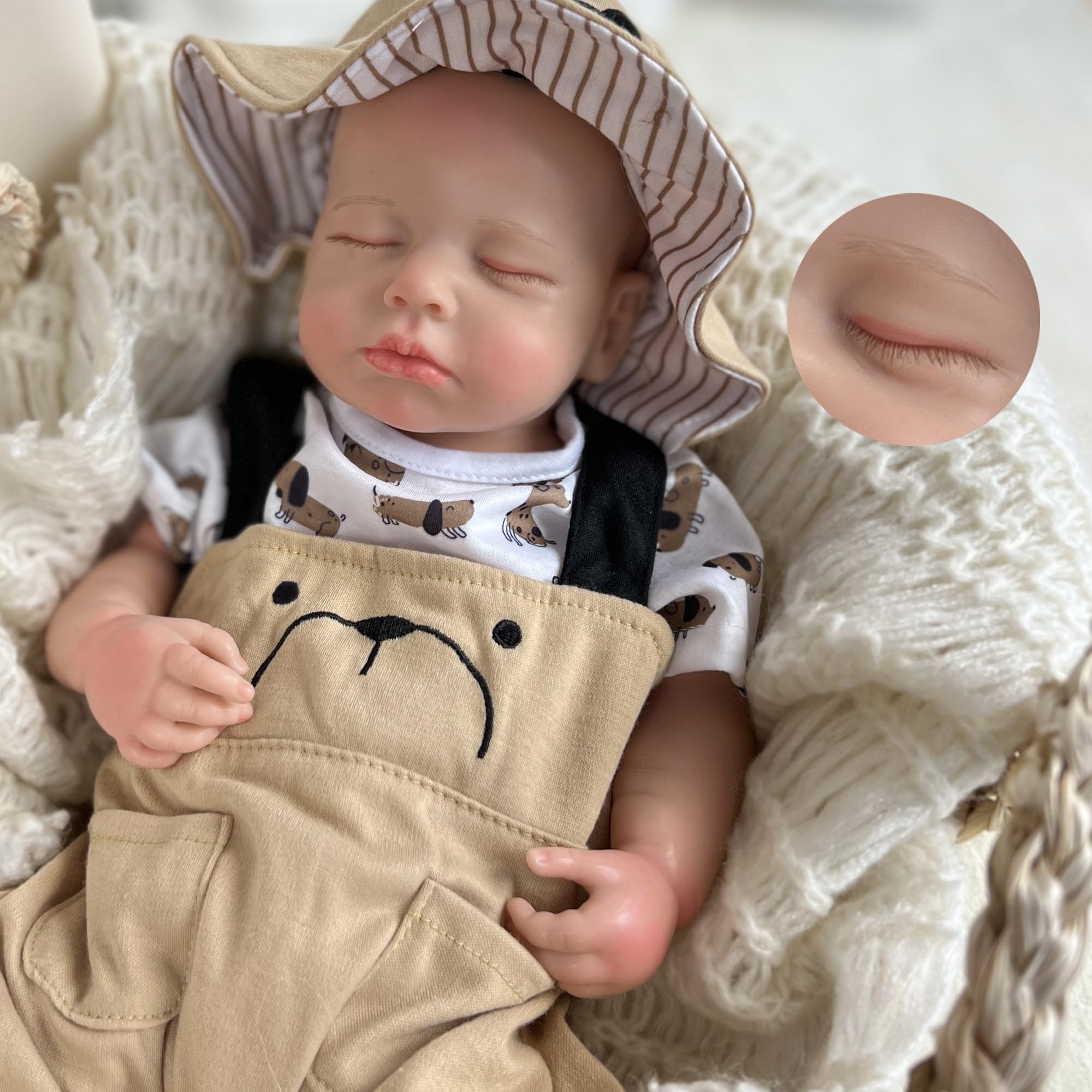 18 Inch Realistic Reborn Baby Dolls: Full Body, Handmade, Silicone