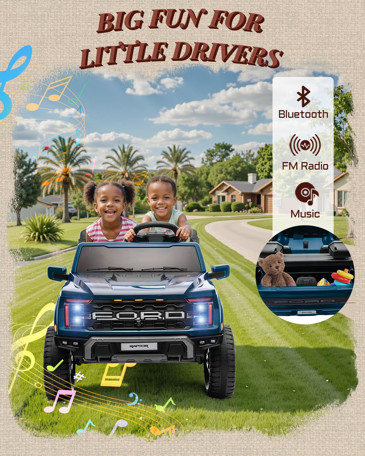 Ford F-150 Raptor 24V Kids Ride-On Truck